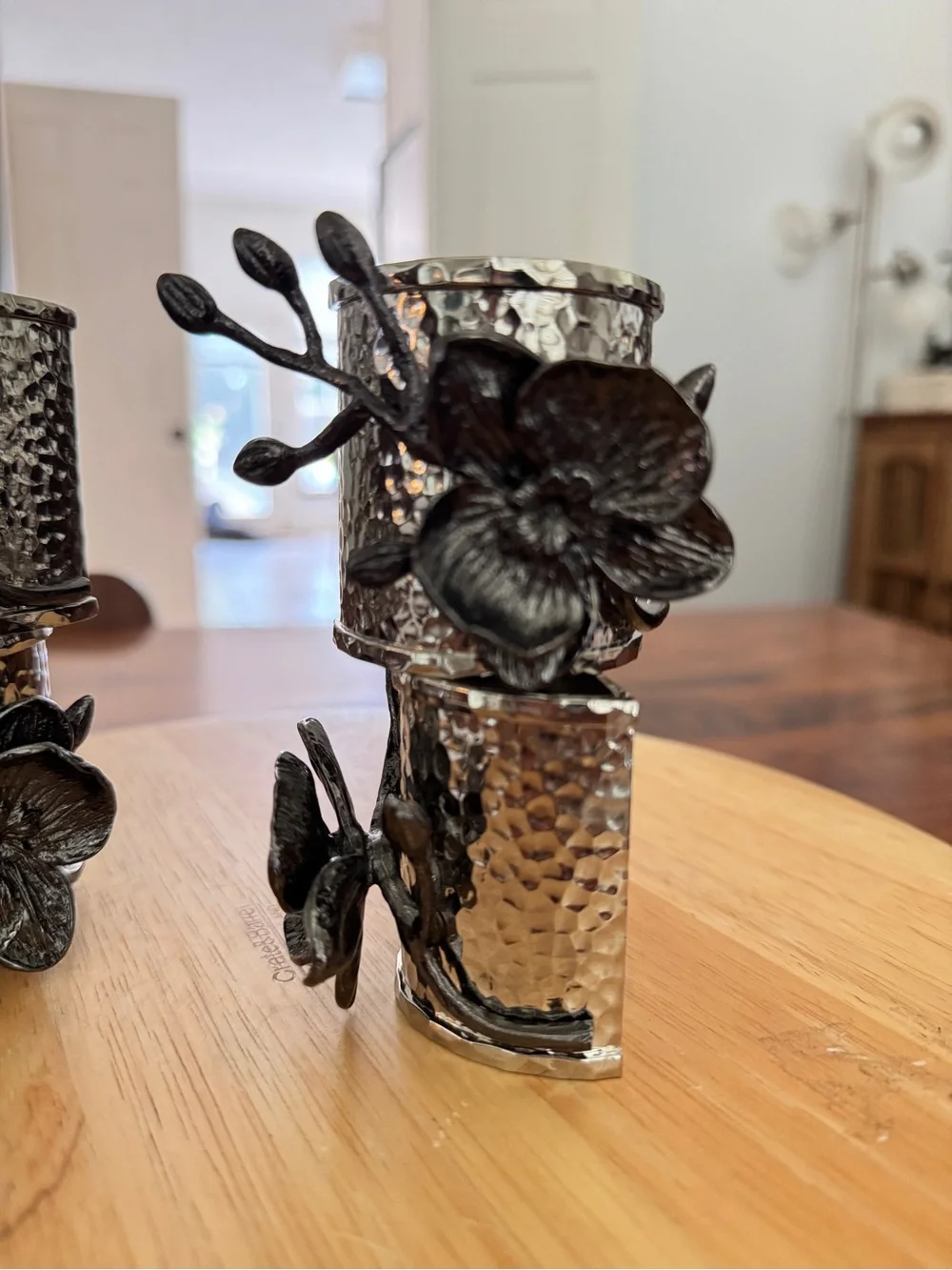 Michael Aram Black Orchid Napkin Ring Set Set of 4